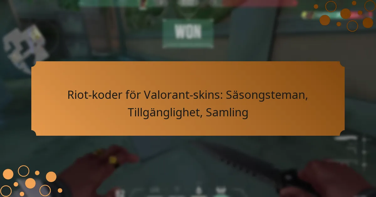 Riot-koder för Valorant-skins: Säsongsteman, Tillgänglighet, Samling