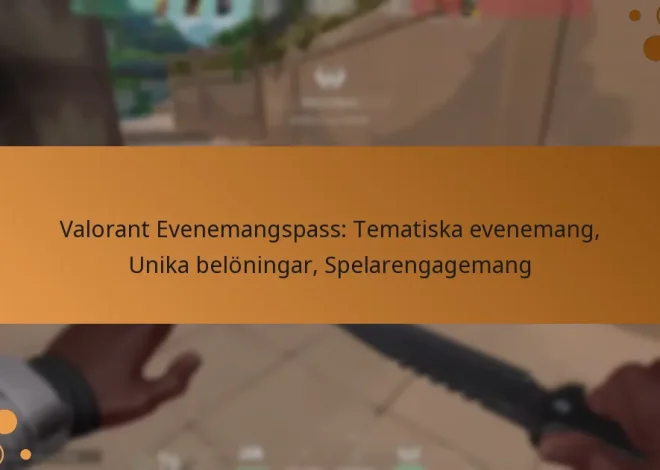 Valorant Evenemangspass: Tematiska evenemang, Unika belöningar, Spelarengagemang