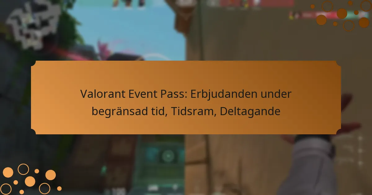 Valorant Event Pass: Erbjudanden under begränsad tid, Tidsram, Deltagande