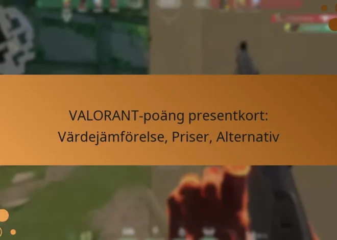 VALORANT-poäng presentkort: Värdejämförelse, Priser, Alternativ